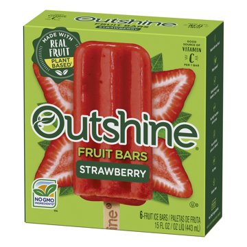 Outshine Strawberry Frozen Fruit Bars, 6 ct