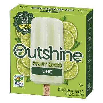Outshine Lime Frozen Fruit Bars, 6 ct