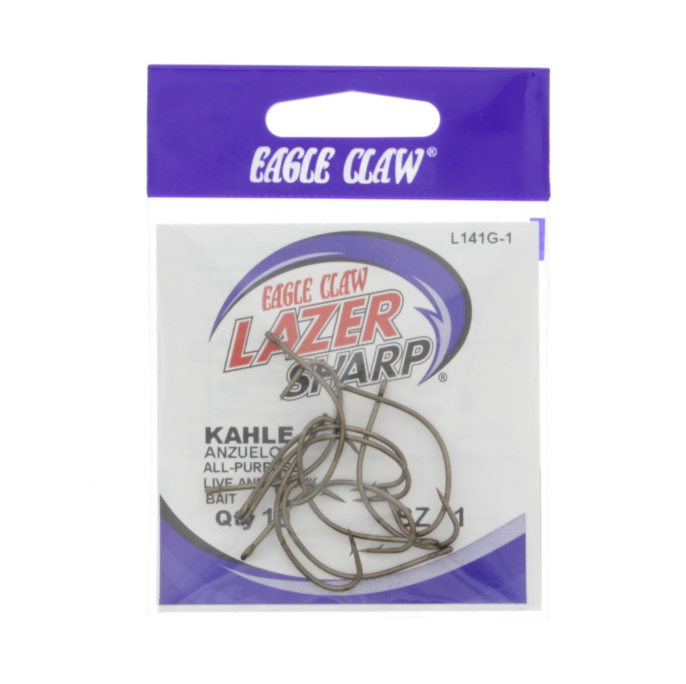 Lazer Sharp Eagle Claw Kahle Fishing Hooks