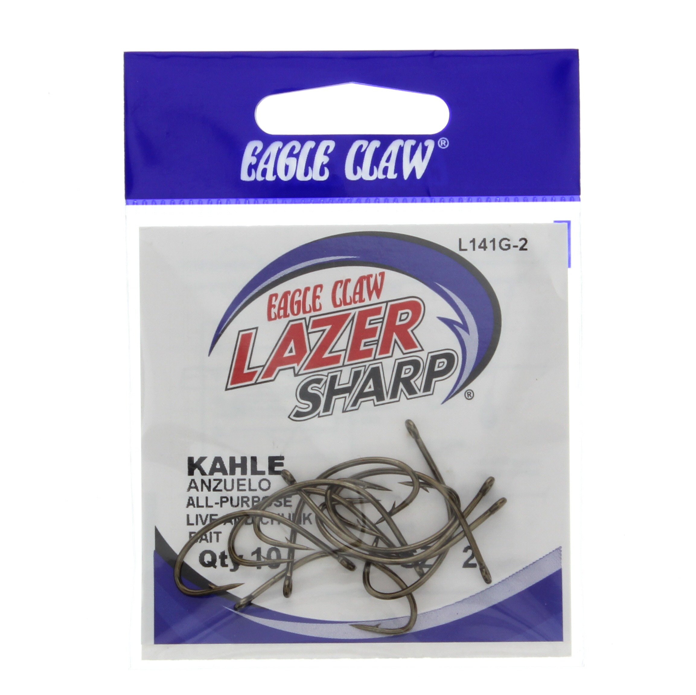 Eagle Claw Lazer Sharp ZipLip Kahle Fishing Hooks, Size 2 Shop