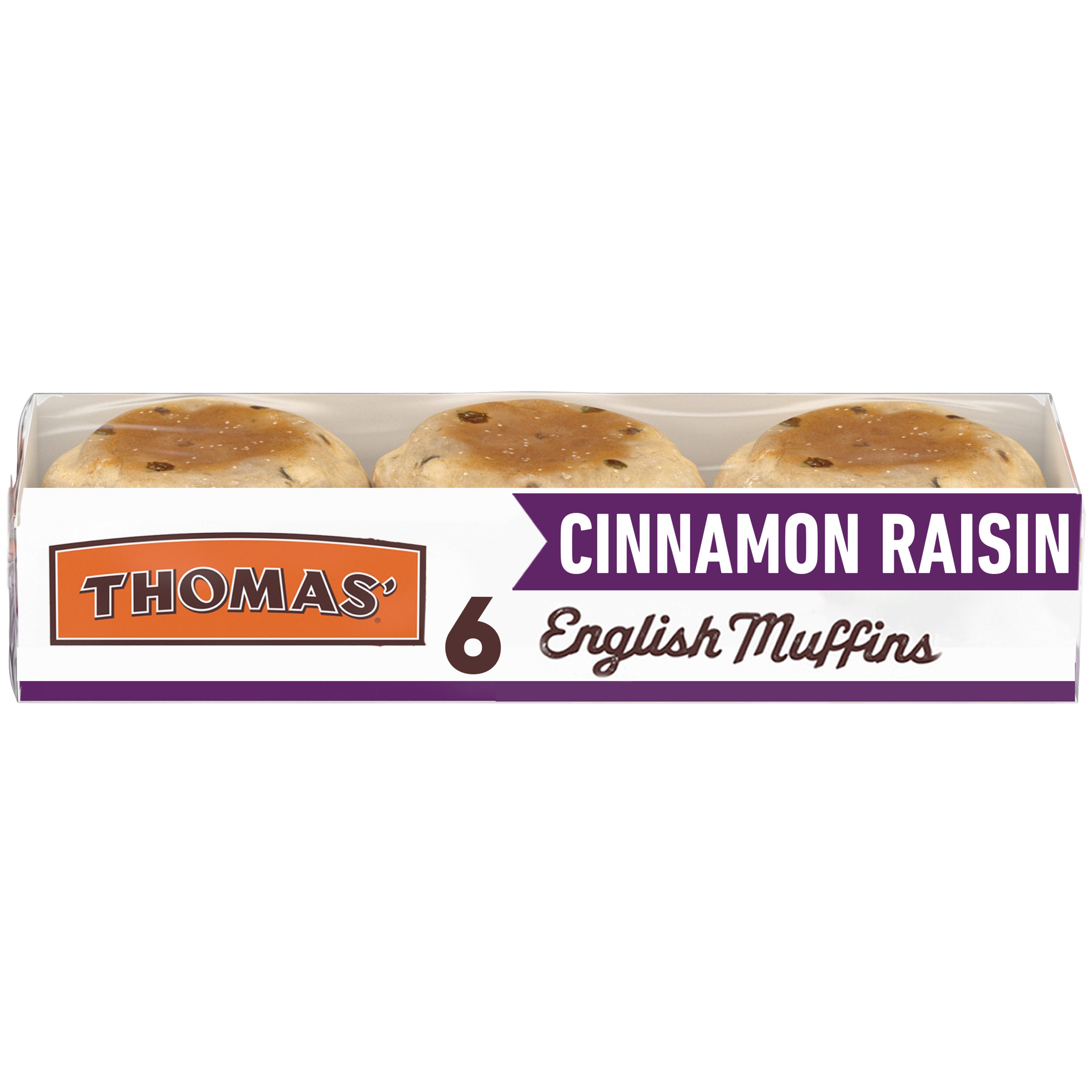 Thomas Cinnamon Raisin English Muffins Shop Bread At H E B