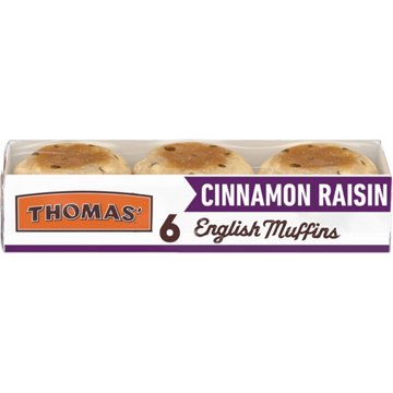Thomas' Cinnamon Raisin English Muffin, 6 ct