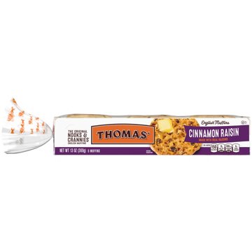 Thomas' Cinnamon Raisin English Muffin, 6 ct