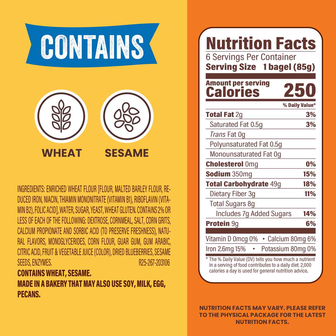 Thomas' Blueberry Bagels; image 4 of 7