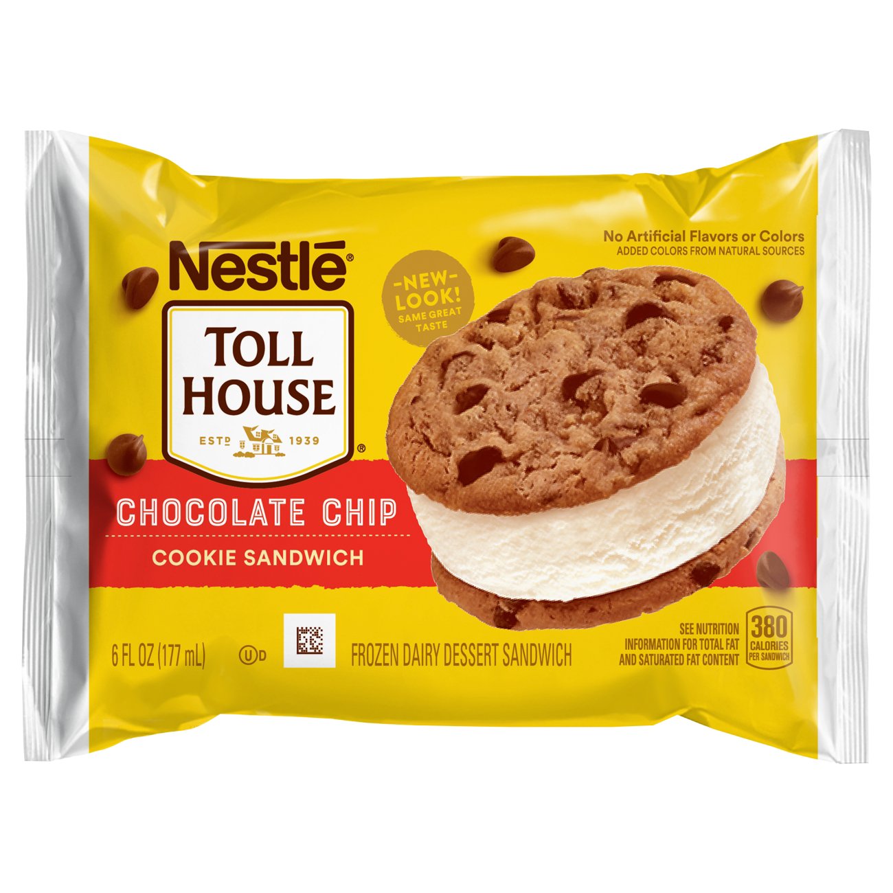 Nestle Toll House Chocolate Chip Cookie Ice Cream Sandwich ...