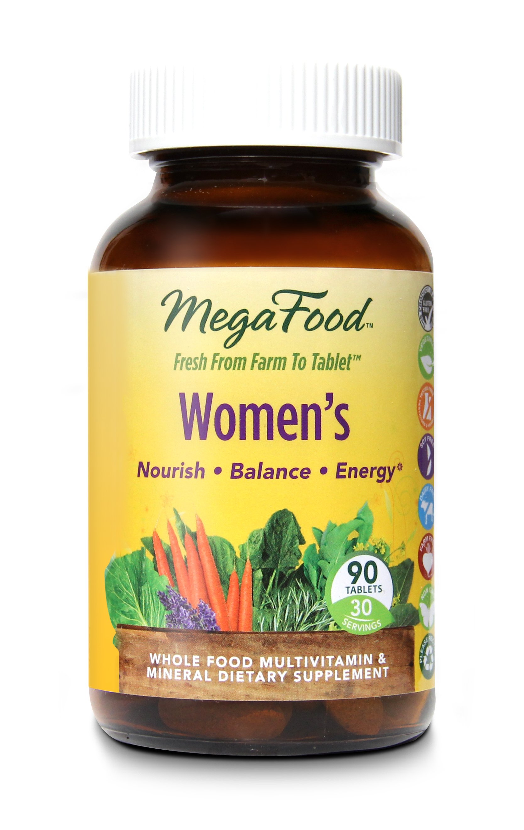 Mega Food Women's Whole Food Multivitamin & Mineral Supplement Tablets