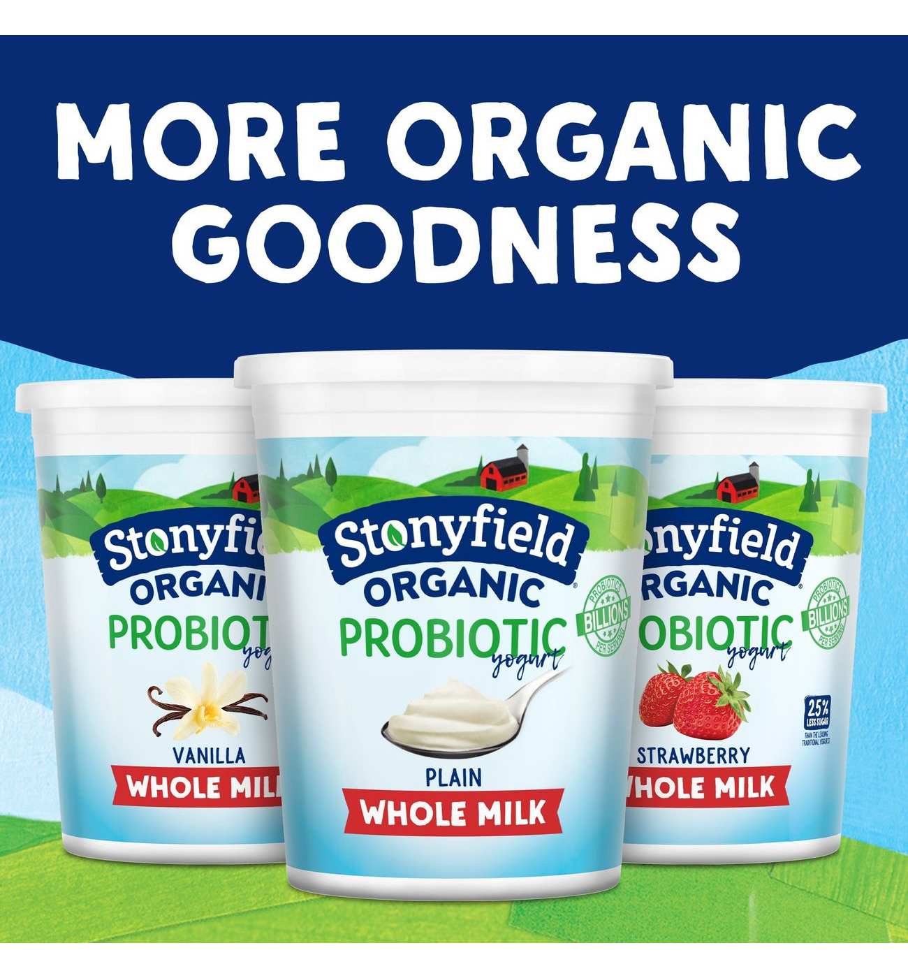 Stonyfield Organic Whole Milk Probiotic Yogurt - Plain; image 7 of 8