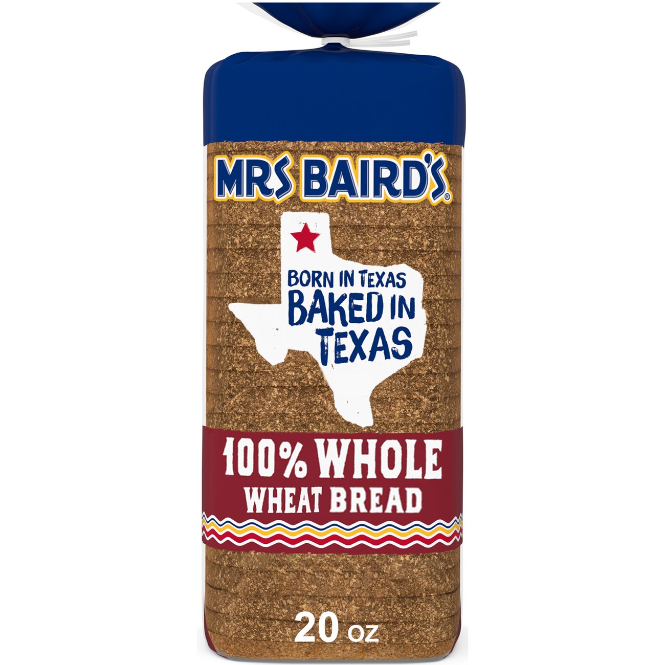 Mrs Baird's 100 Whole Wheat Bread Shop Sliced bread at HEB