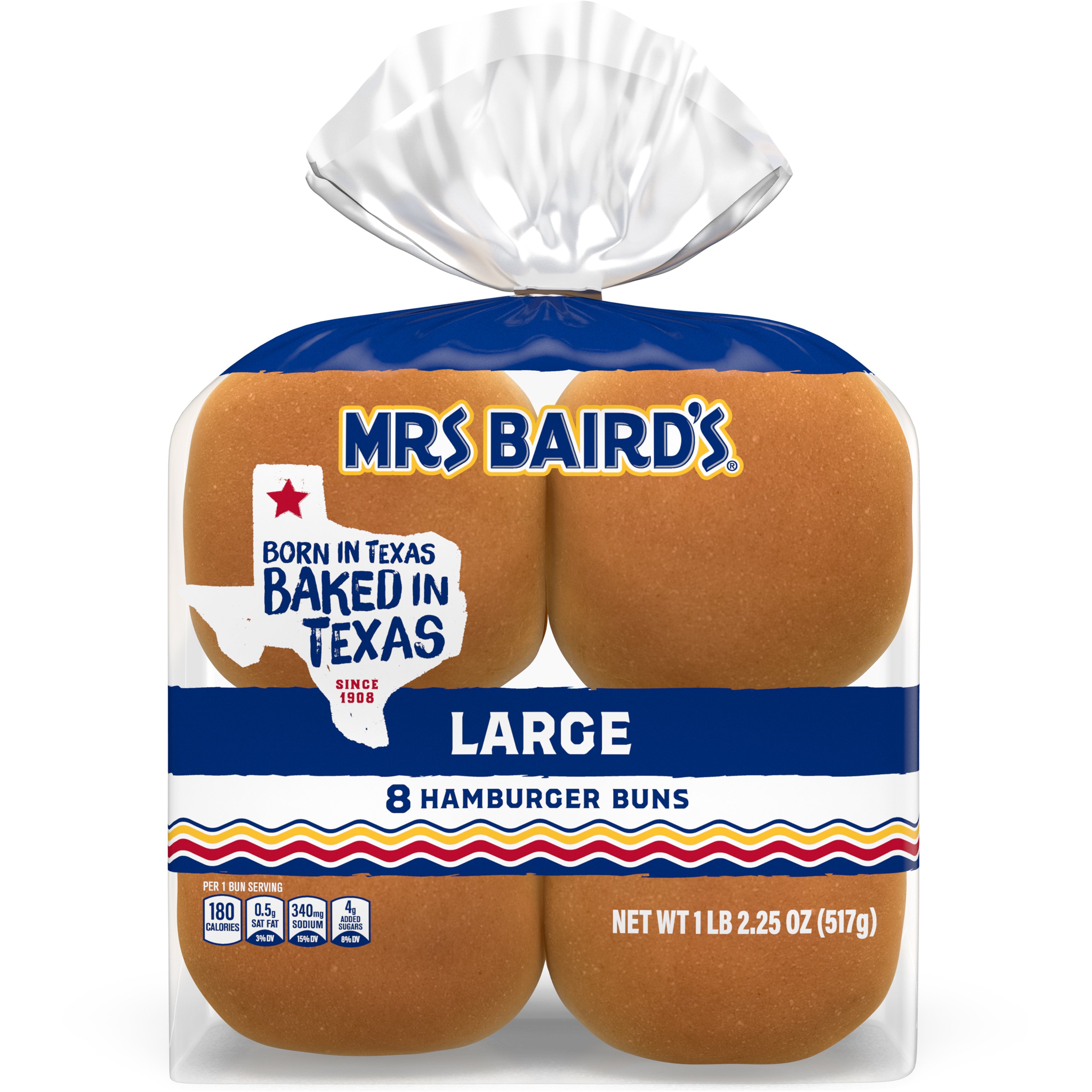 Mrs Baird's Large Hamburger Buns - Shop Bread At H-E-B