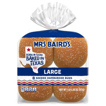 Mrs Baird's Large Seeded Bread, 8 ct