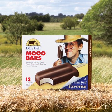 Blue Bell Mooo Bars, 12 ct