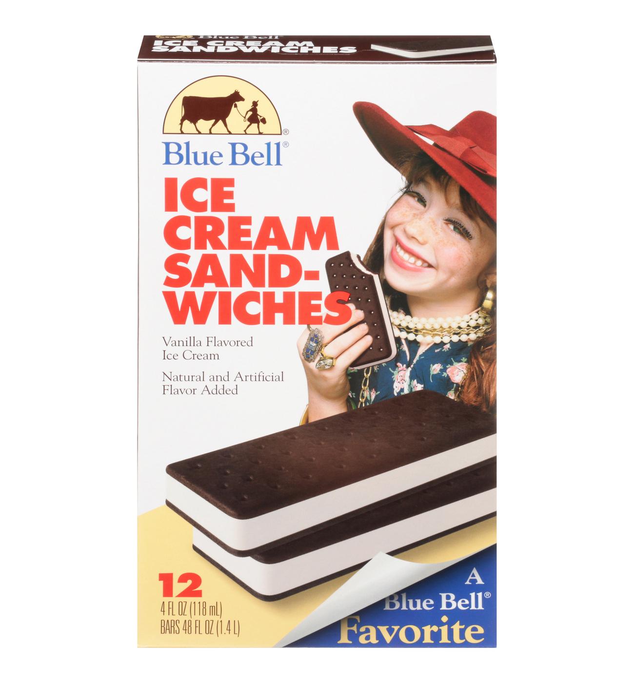 Blue Bell Ice Cream Sandwiches; image 1 of 4