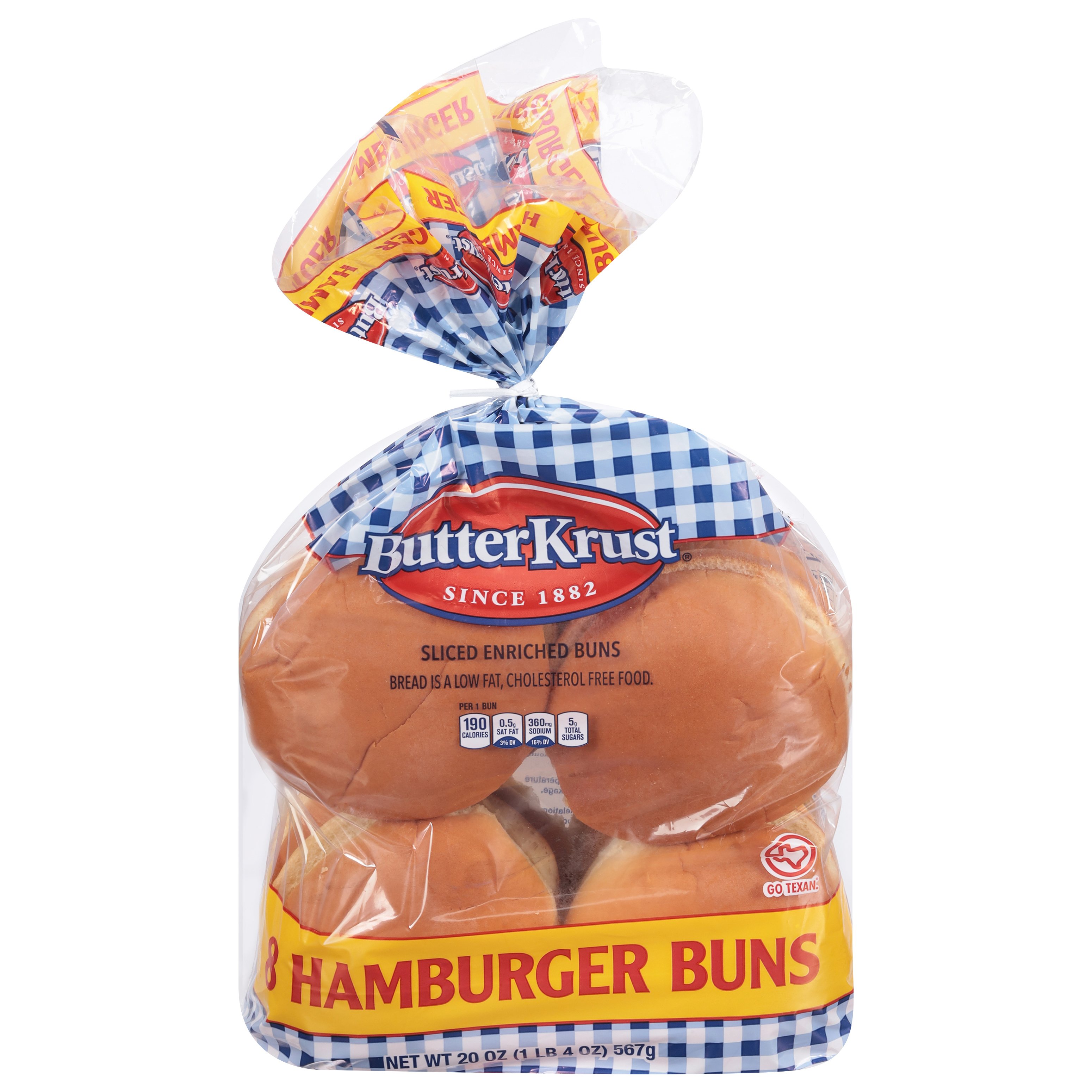 ButterKrust Hamburger Buns Shop Bread at HEB