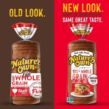 Nature's Own Life 100% Whole Grain Sugar Free Sliced Bread, 16 oz