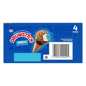 Nestle Drumstick Vanilla Sundae Cones, 4 ct
