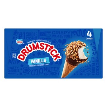 Nestle Drumstick Vanilla Sundae Cones, 4 ct