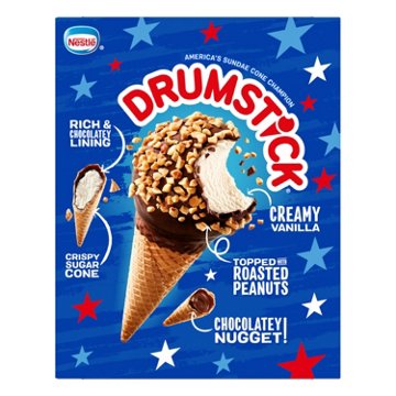Nestle Drumstick Vanilla Sundae Cones, 4 ct