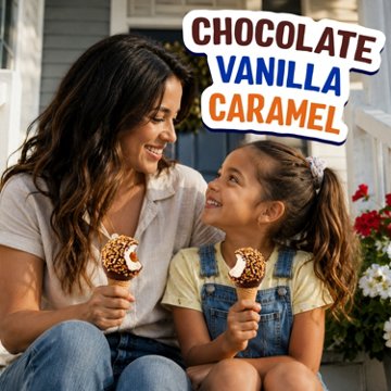 Nestle Drumstick Sundae Cones Variety Pack - Chocolate, Vanilla & Caramel, 8 ct