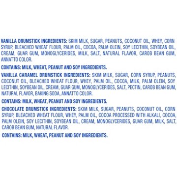 Nestle Drumstick Chocolate, Vanilla & Caramel Sundae Cones Variety Pack, 8 ct