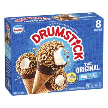 Nestle Drumstick The Original Vanilla Sundae Cones, 8 ct