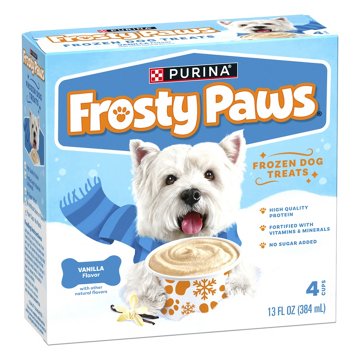 Purina Frosty Paws Frozen Dog Treats - Vanilla, 4 ct
