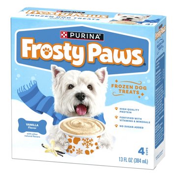 Purina Frosty Paws Frozen Dog Treats - Vanilla, 4 ct
