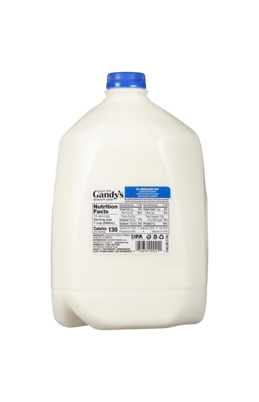 Gandy's 2% Reduced Fat Milk; image 3 of 9