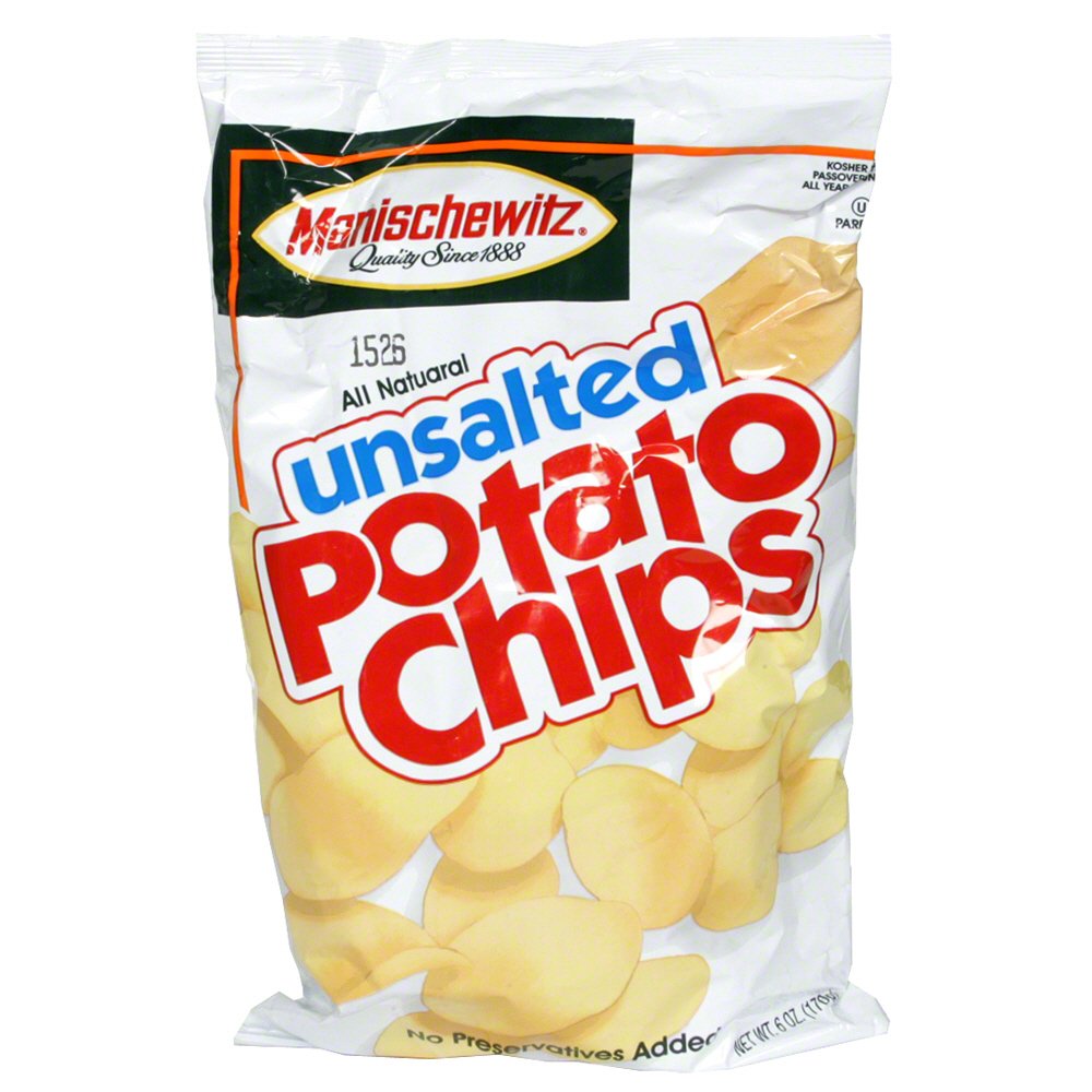 Manischewitz Unsalted Potato Chips Shop Snacks & Candy at HEB