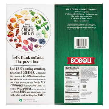 Boboli White Thin Crust, 10 oz