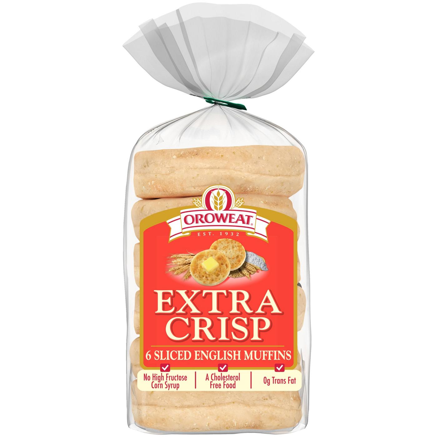 Oroweat Extra Crisp English Muffins; image 1 of 3