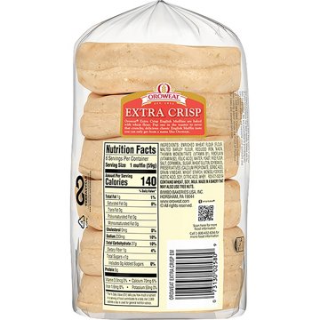 Oroweat Extra Crisp English Muffins, 6 ct
