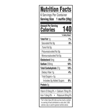 Oroweat Extra Crisp English Muffins, 6 ct