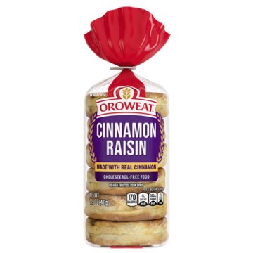 Oroweat Cinnamon Raisin English Muffins, 6 ct