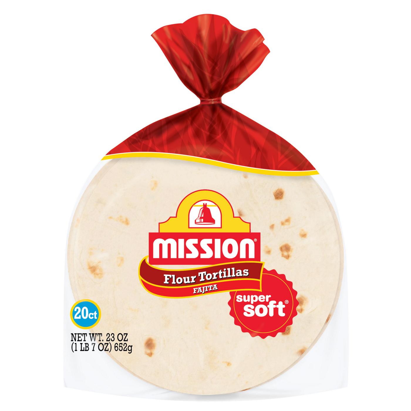 Mission Super Soft Flour Tortillas, Fajita Size; image 1 of 5