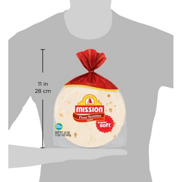 Mission Super Soft Flour Tortillas, Fajita Size, 20 ct