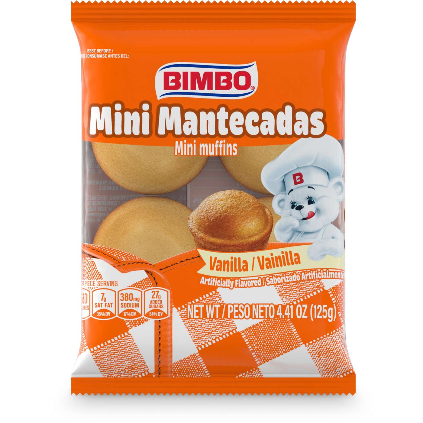 Bimbo Mini Mantecadas Vanilla Mini Muffins; image 1 of 3