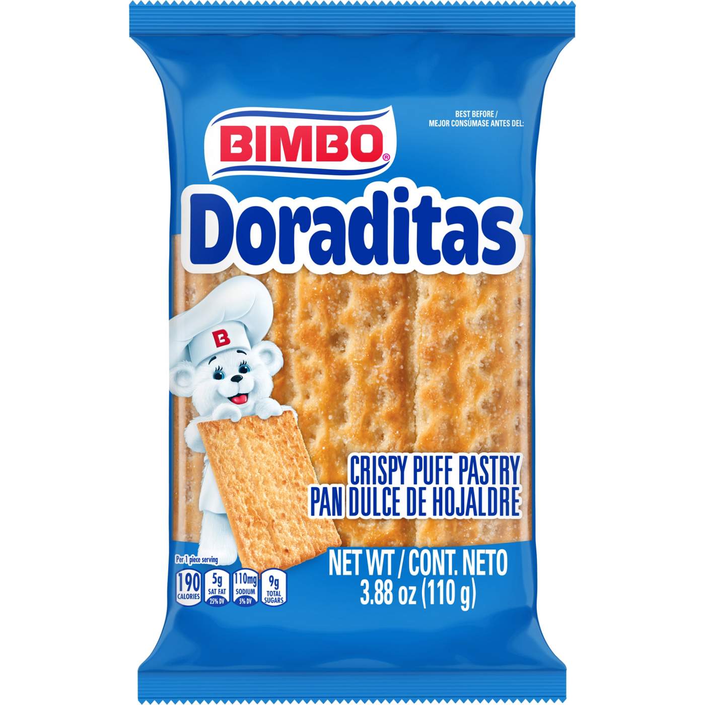 Bimbo Doraditas Sugared Crispy Puff Hojaldre Pastry; image 1 of 3