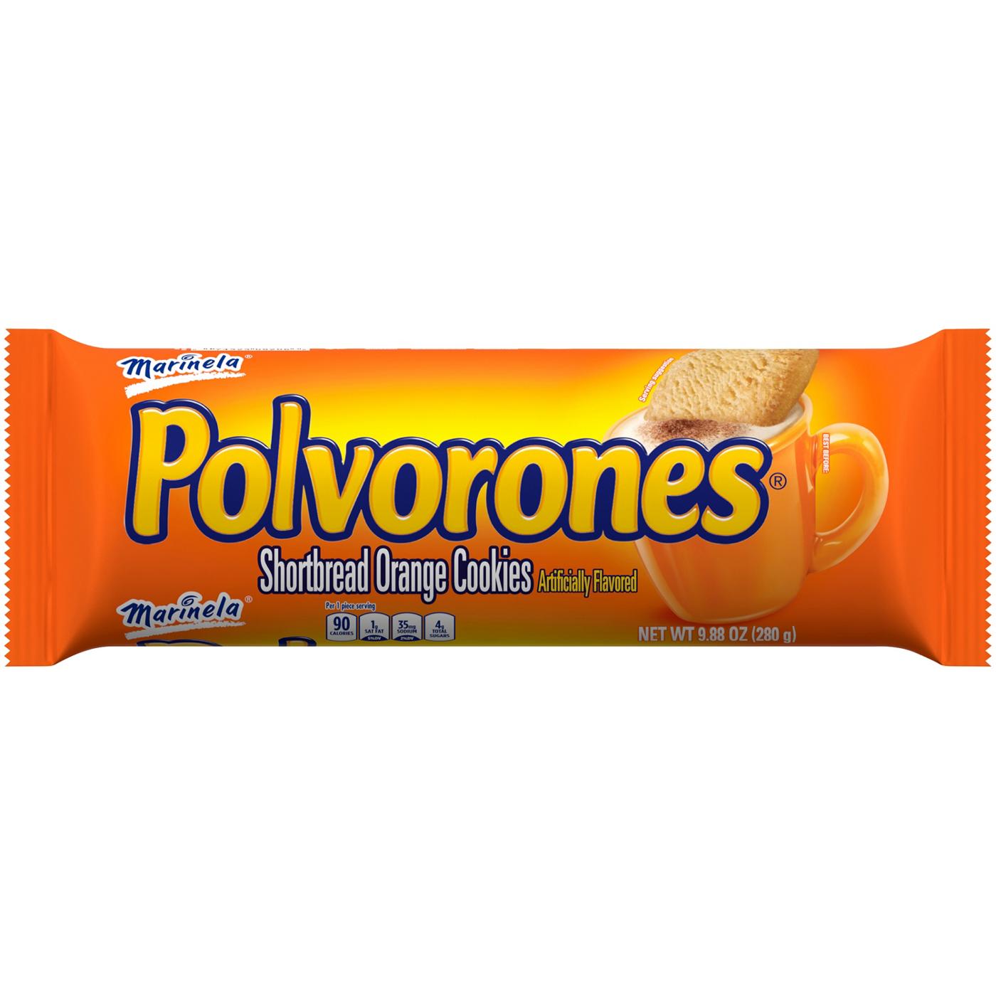 Marinela Polvorones Orange Shortbread Cookies; image 1 of 3