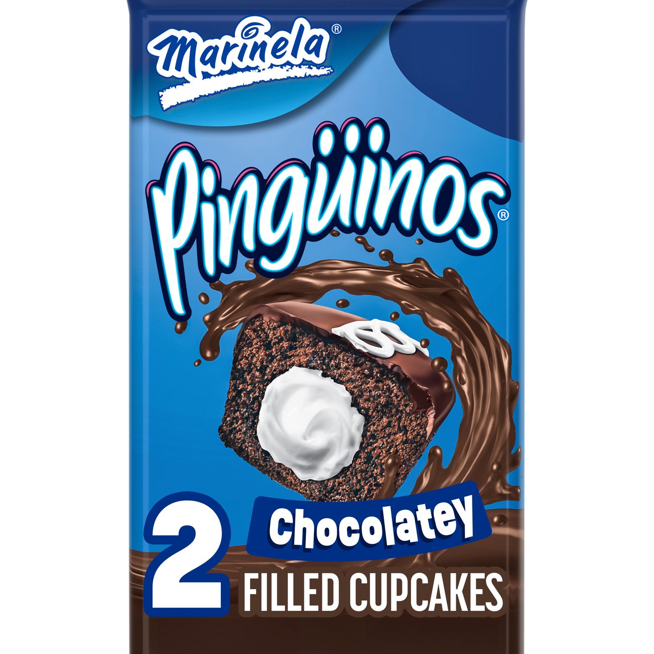 Marinela Pinguinos Cream Filled Chocolate Cup Cake Shop Snack Cakes