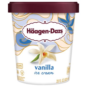 Haagen-Dazs Vanilla Ice Cream, 28 oz