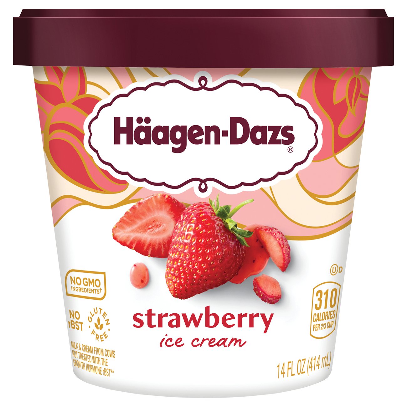 Haagen Dazs Strawberry Ice Cream Shop Ice Cream At H E B 8902