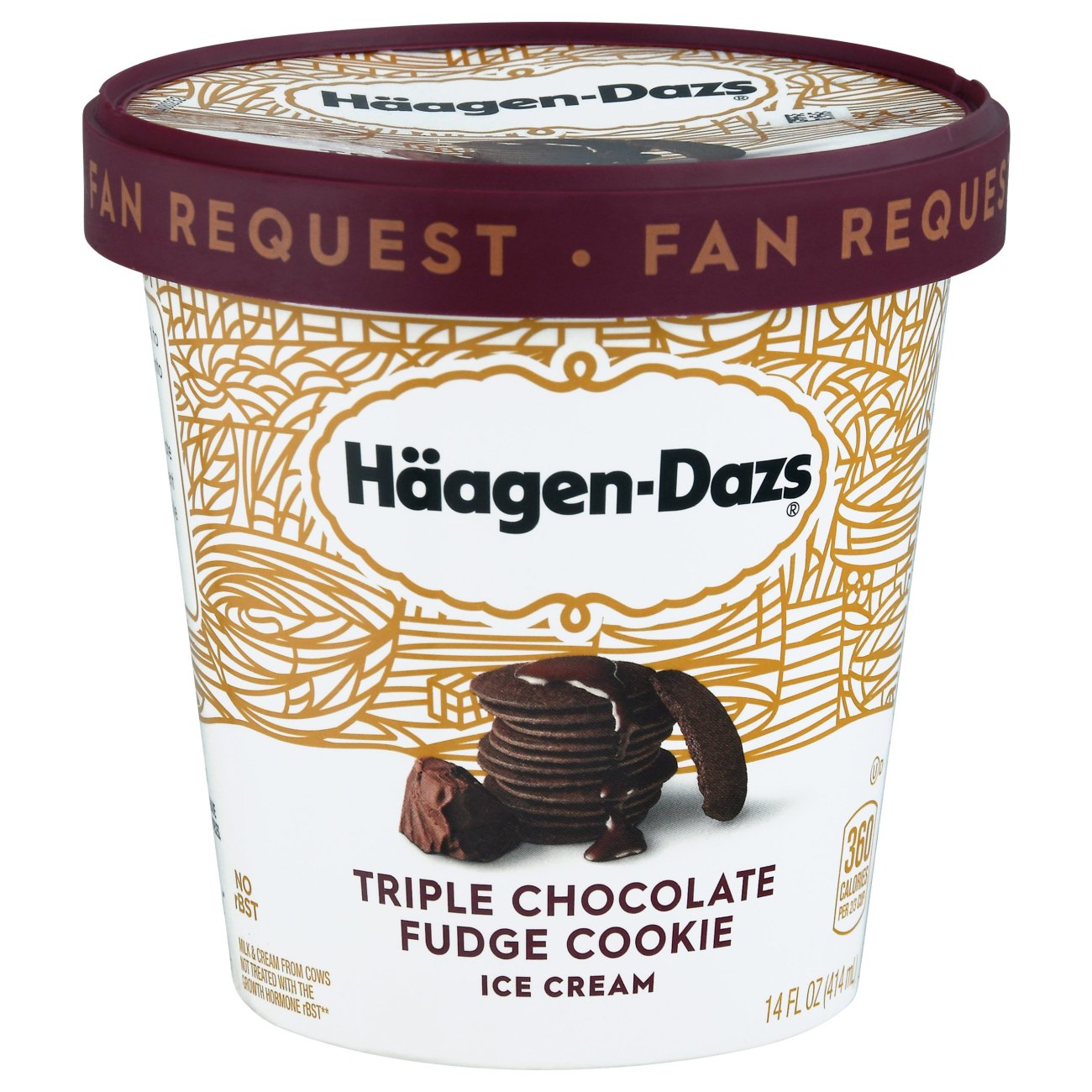 HaagenDazs Triple Chocolate Fudge Cookie Limited Edition Ice Cream