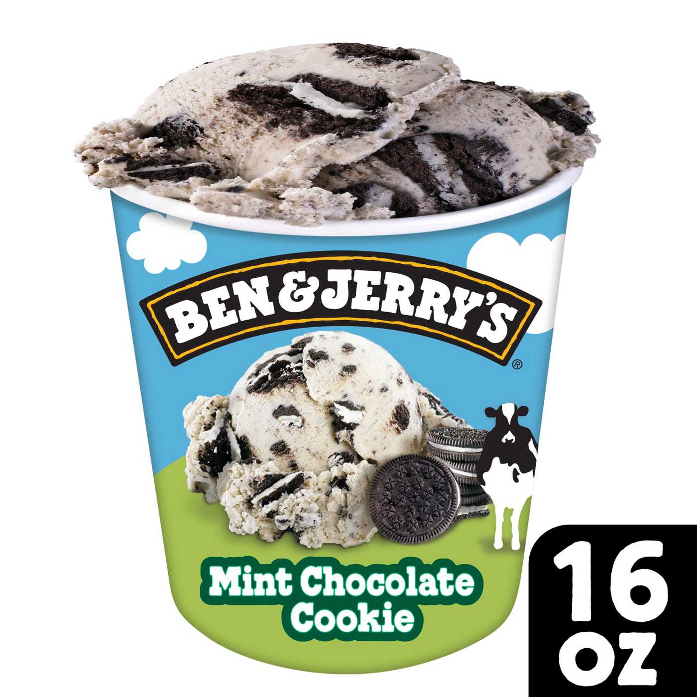 Ben & Jerry's Mint Chocolate Cookie Ice Cream; image 2 of 5