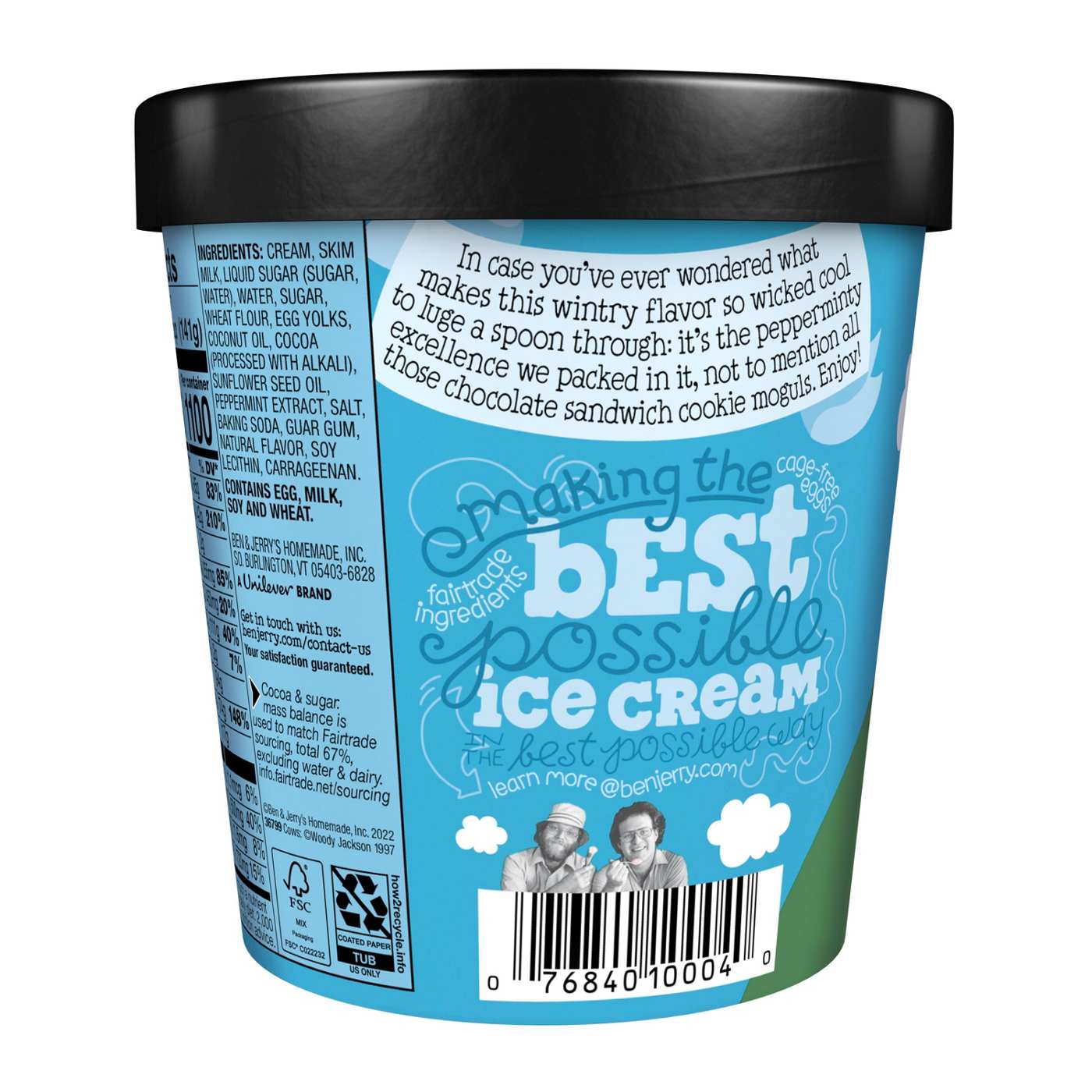 Ben & Jerry's Mint Chocolate Cookie Ice Cream; image 3 of 5