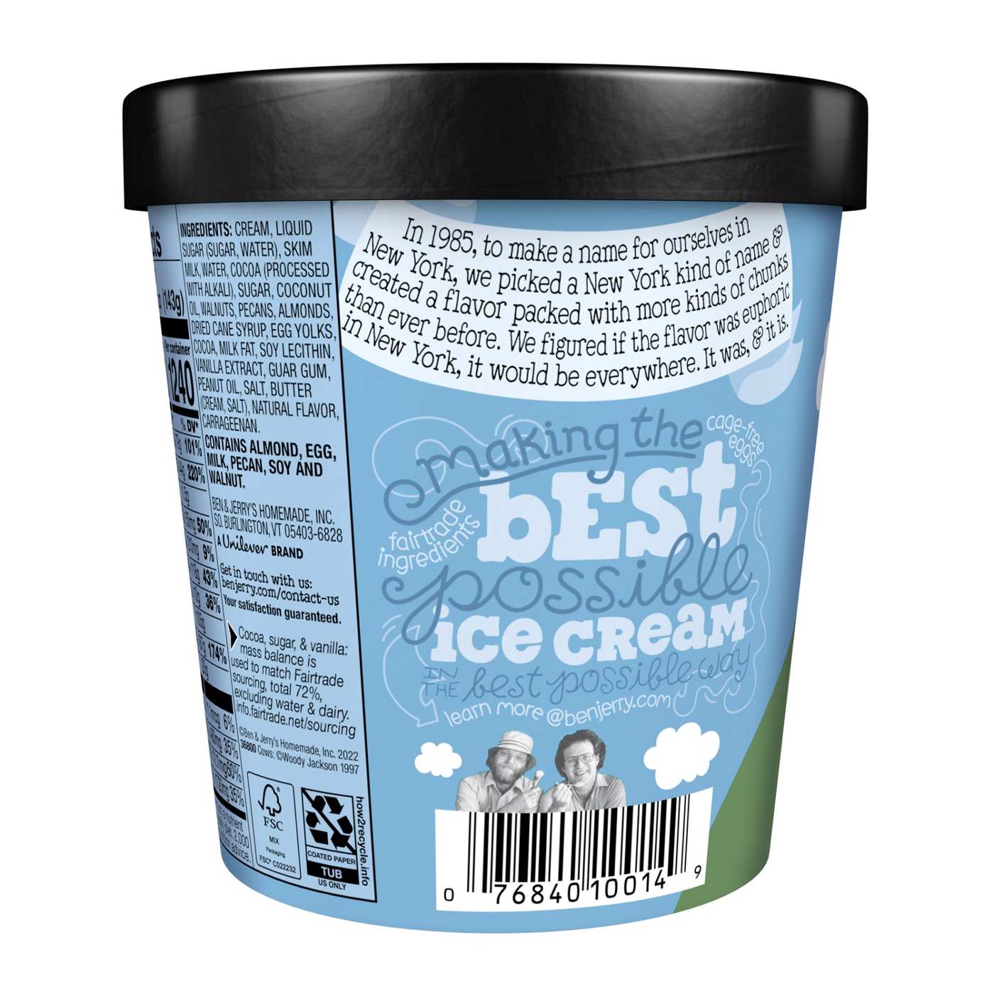 Ben & Jerry's New York Super Fudge Chunk Chocolate Ice Cream Pint; image 2 of 3