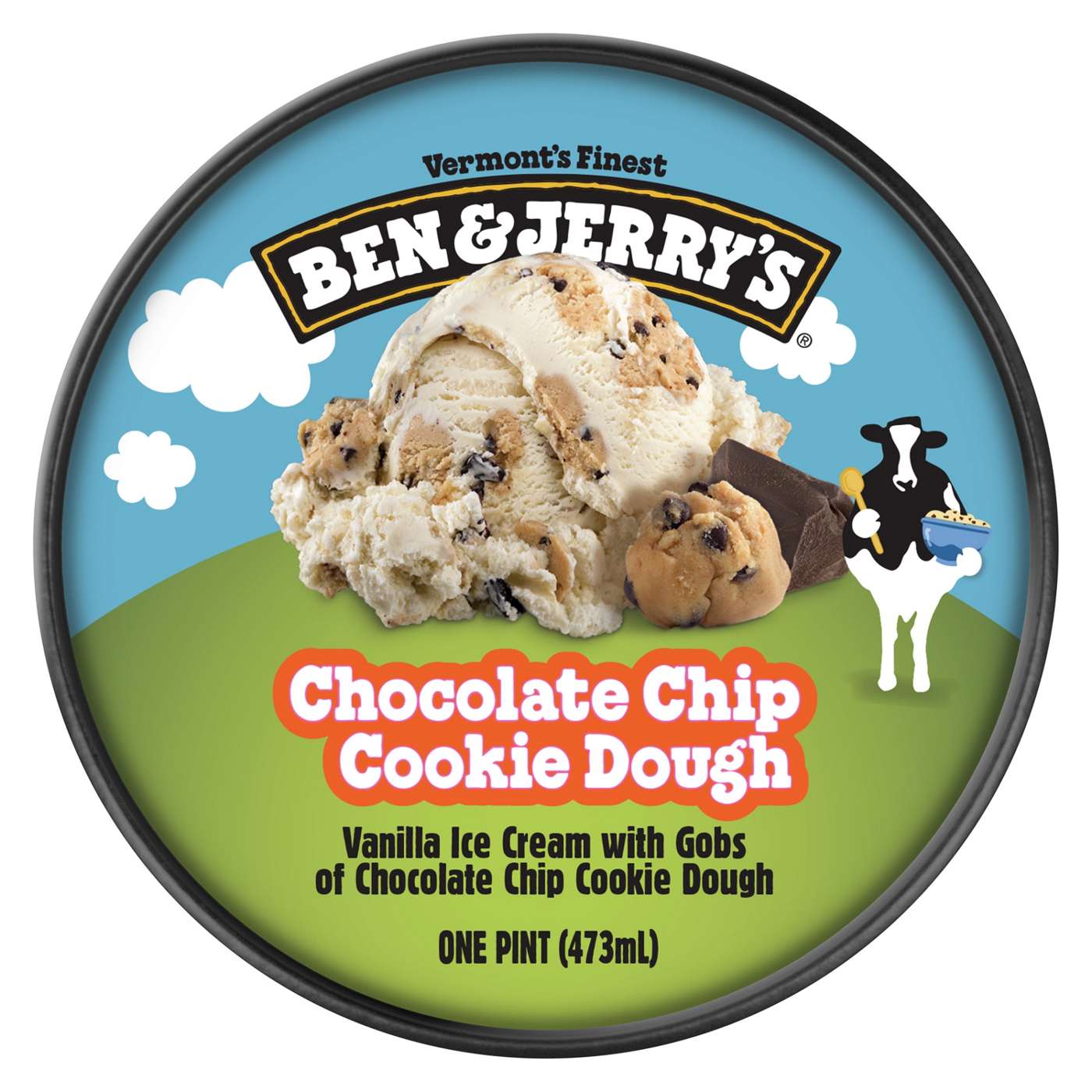 Ben & Jerry's Chocolate Chip Cookie Dough Ice Cream; image 3 of 7