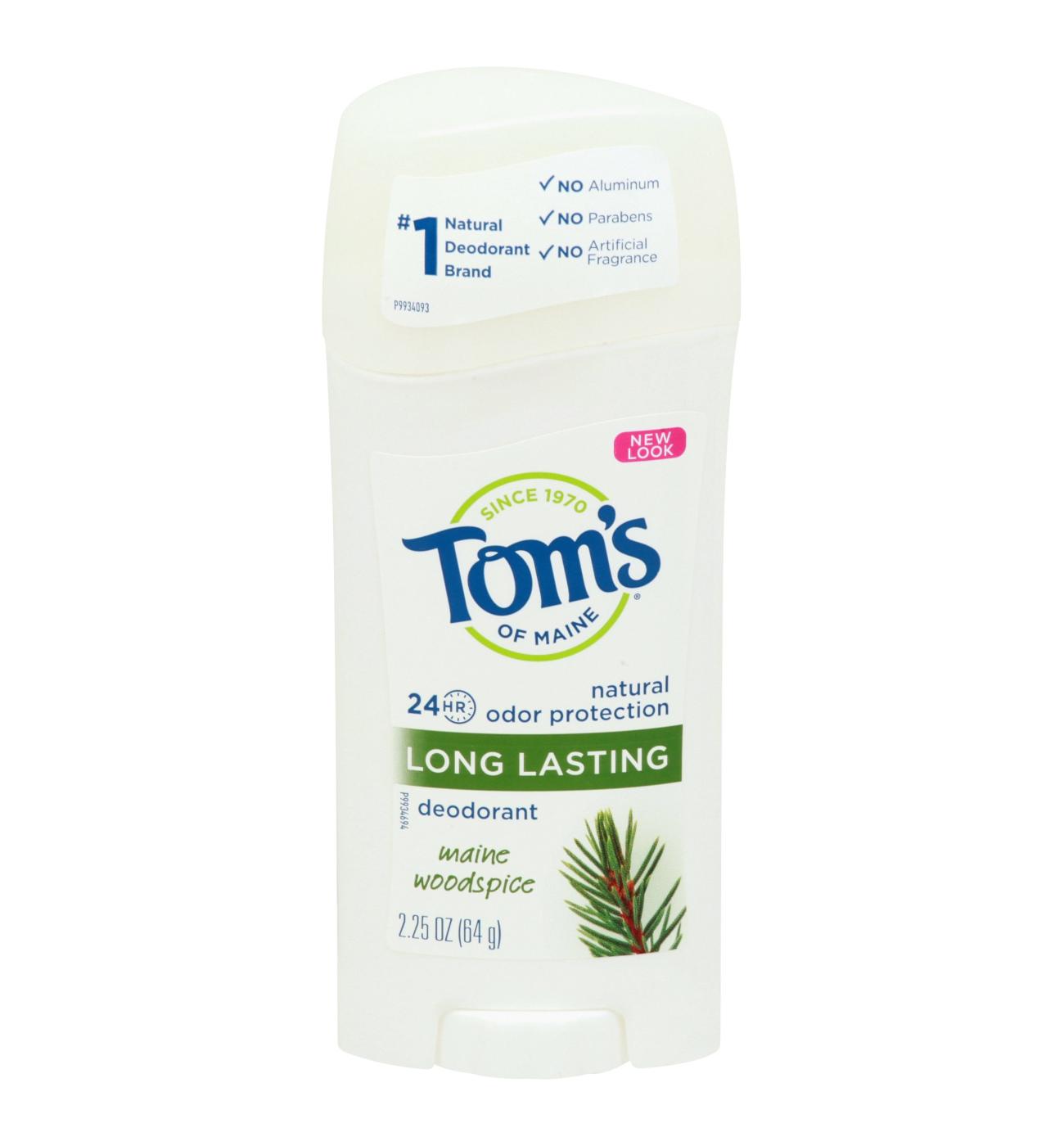 Tom's of Maine Long Lasting Maine Woodspice Deodorant; image 1 of 2