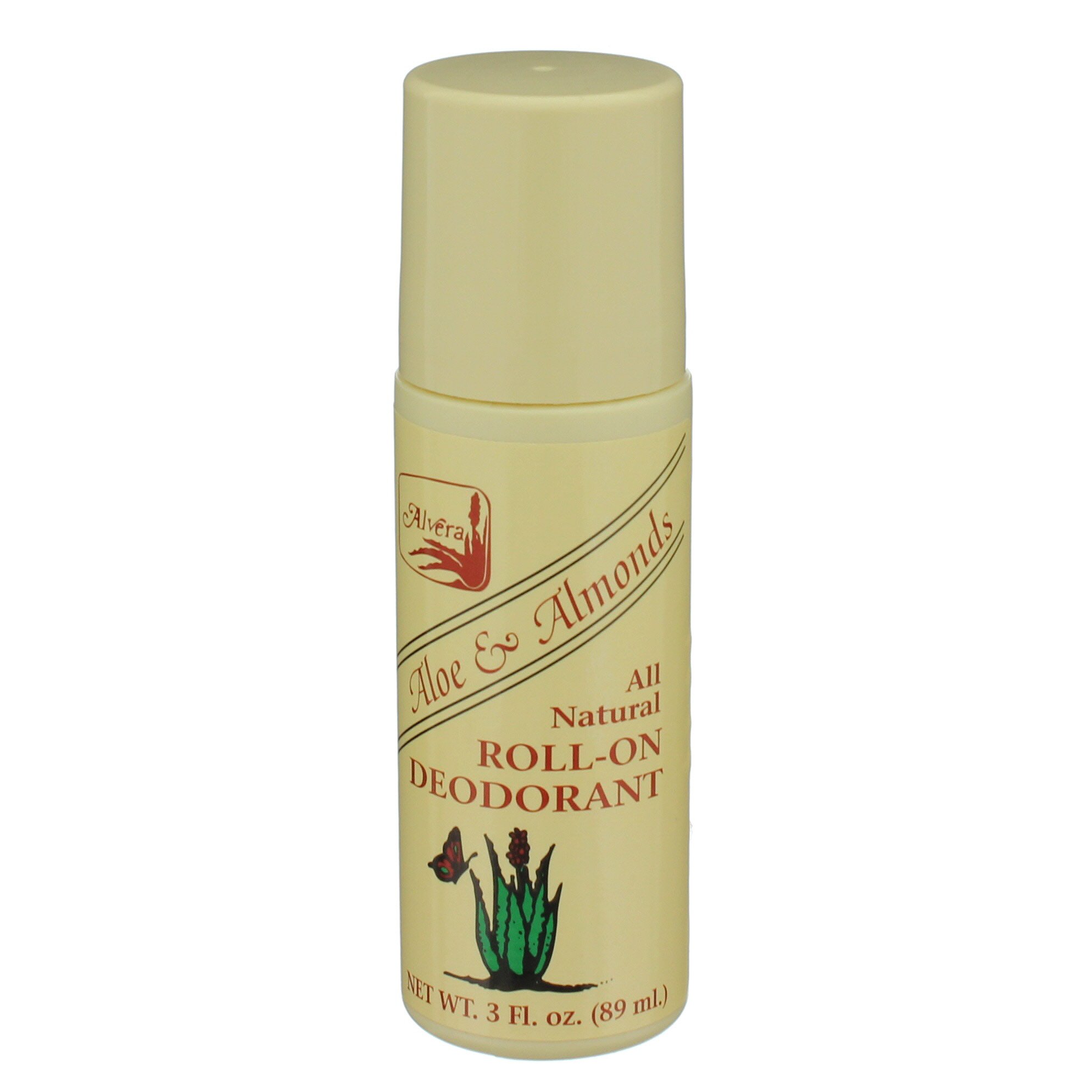 Alvera All Natural RollOn Deodorant, Aloe and Almonds Shop Bath