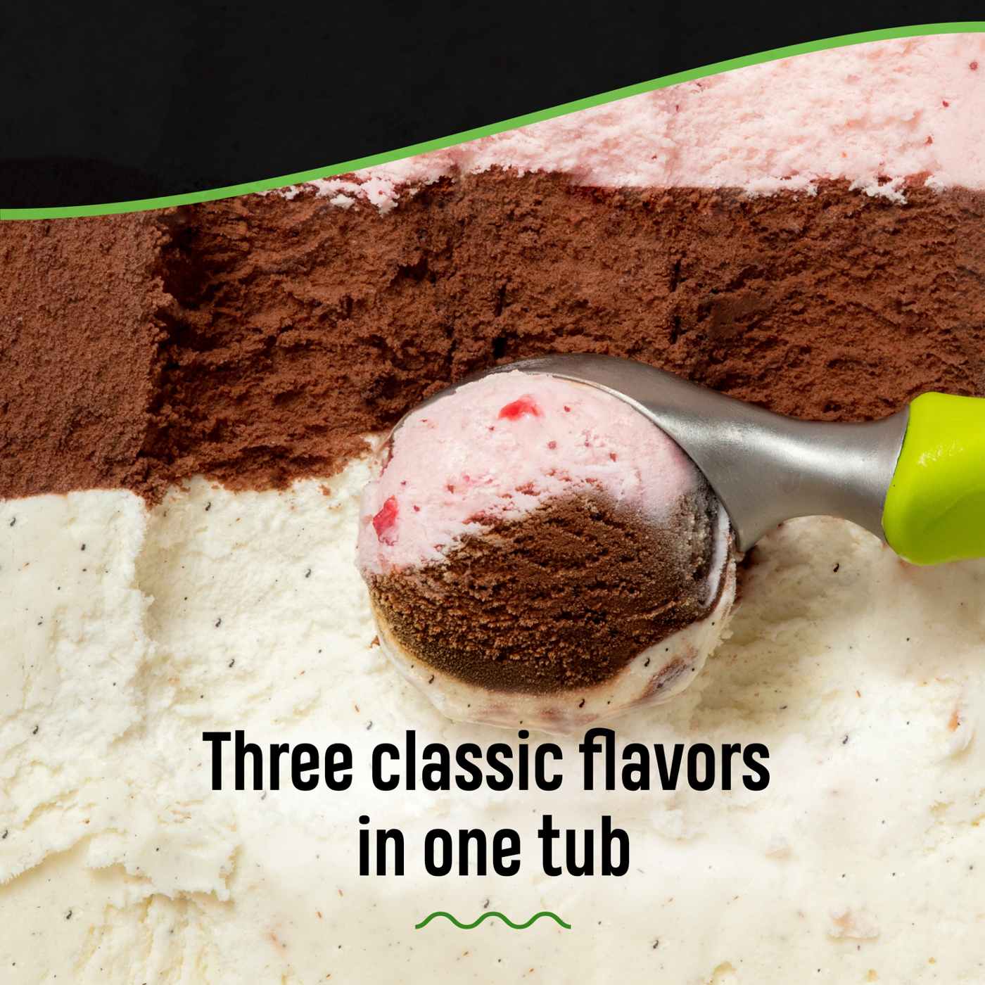 Breyers Vanilla Chocolate Strawberry Ice Cream; image 6 of 8