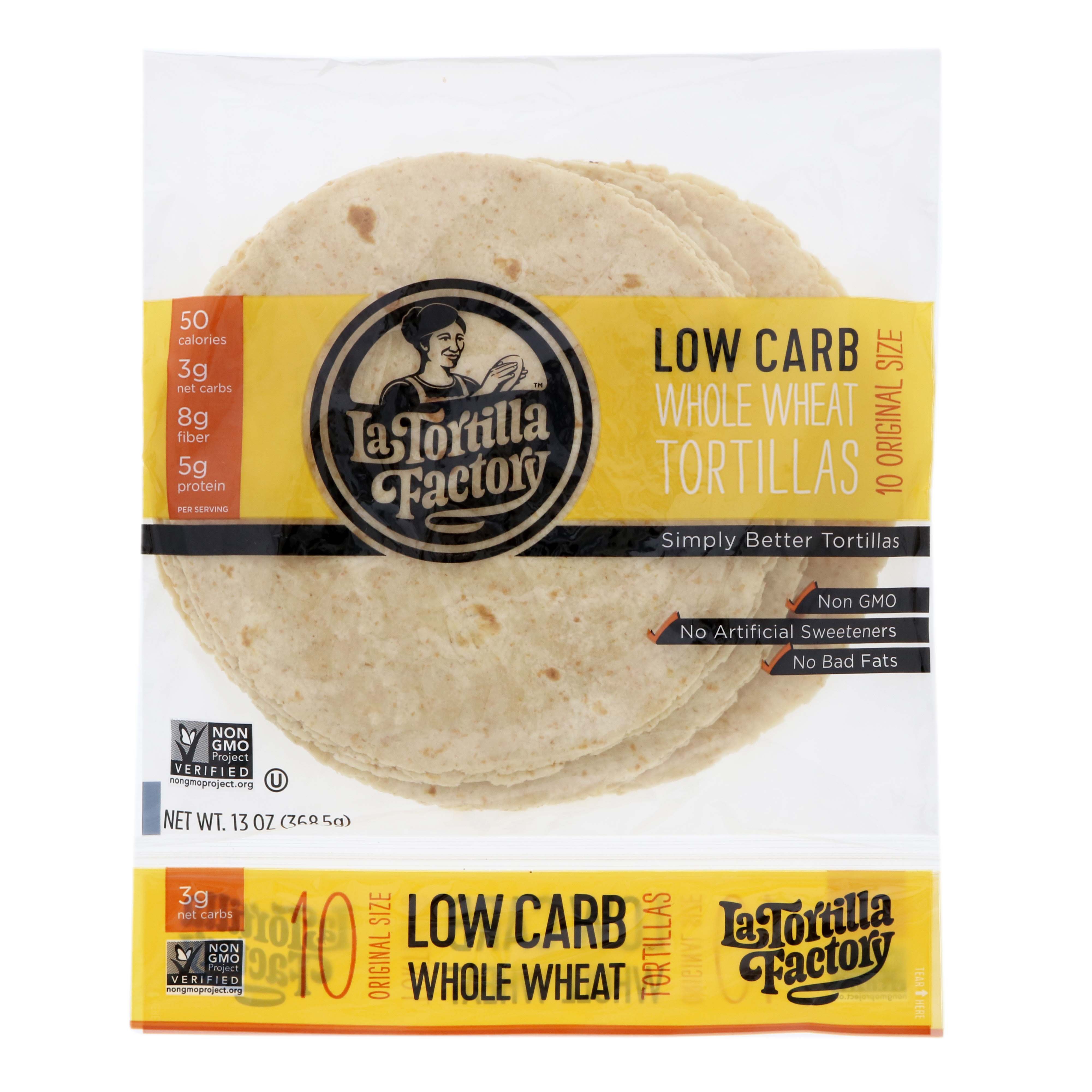 La Tortilla Factory Low Carb Whole Wheat Tortillas Shop Tortillas At H E B 